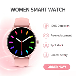 Reloj Inteligente Elegante para Mujer Z216 con Pantalla Redonda, Llamadas Bluetooth, Carátulas Personalizables, Alerta de Sedentarismo, Monitoreo de Salud Durante Todo el Día - Product Image 1