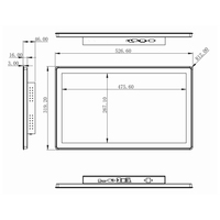 Layar Sentuh Industri Terintegrasi IP65 21,5 Inci 1920*1080 Monitor LCD Industri