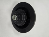 Pièces de blender ménager BEISHUN - Roue motrice en caoutchouc noir avec lames en acier inoxydable électrique
