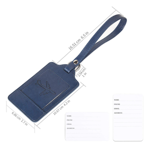Etiqueta de Equipaje Personalizada de Cuero Saffiano, <span class=keywords><strong>Identificador</strong></span> de <span class=keywords><strong>Maleta</strong></span> <span class=keywords><strong>Personalizado</strong></span>, Tendencia 2026 en Australia - Product Image 2