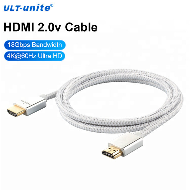 ULT-unite 2m High Speed Hdtv 2.0 Cable 60Hz 4K Hdtv Cable with Compatible with All Hdtv Devices