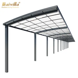 Baivilla नई डिजाइन निविड़ अंधकार एल्यूमीनियम Carports मुक्त खड़े एल्यूमीनियम Carport