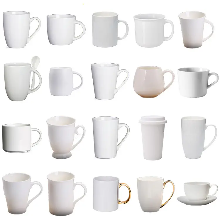 Produttore all'ingrosso 11 Oz porcellana bianco personalizzato personalizzato Logo stampato tazza di natale vuota tazza di ceramica tazze da caffè