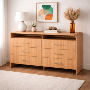 Colección RIVEO RANGE, Muebles de Madera para el Hogar, Cómoda de Madera Maciza de la Mejor Calidad, 6 Cajones, Armario de Madera para Dormitorio - Product Image 3