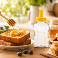 Bouchon de bouteille à pression antidérapant côtelé hermétique pour miel, huile, sauces, restauration, vente en gros