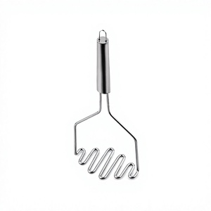 Machacador de Papas Ergonómico de Acero Inoxidable de Primera Calidad, Herramienta de Metal - Product Image 1