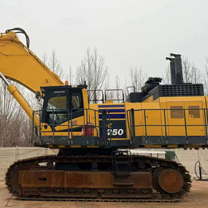 Excavadora de cadenas Komatsu PC1250 usada, máquina de movimiento de tierras de servicio pesado, 120 toneladas, cucharón de 7m, caja de cambios - Product Image 1