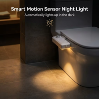 Accessoire de bidet à eau froide non électrique avec double buse autonettoyante, idéal pour les projets commerciaux et les salles de bain d'appartements (OEM)