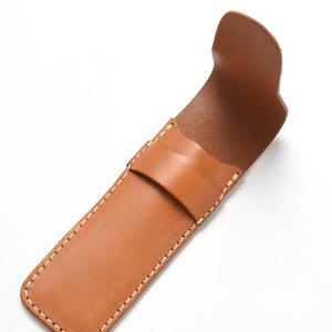 Minimalist style pen storage bag, solid color leather <b>makeup</b> <b>brush</b> storage bag, student pencil <b>case</b> - Product Image 5