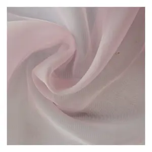 Hot Sale Cheap Price Sheer Fabric Customized Color Light Weight High Quality 100% Polyester Plain Voile Fabric For Curtain