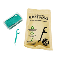 Cure-dents en PLA écologique, nettoyeurs interdentaires multi-types, emballage en boîte de papier kraft, outils d'hygiène bucco-dentaire pour la maison