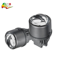 Projecteur LED tricolore 2,0 pouces, projecteur universel 12V, 3 projecteurs LED, phare LED 70W, lentille de projecteur LED
