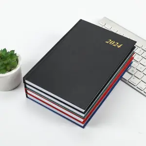 2024 Papier umschlag planer Englisch Spanisch Kalender Buch Effizienz Buch Personal isiertes Vintage Notizbuch Tagebuch