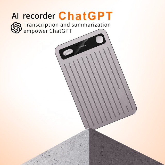 AI Voice Recorder Transcribe & Summarize with AI App Control Note Taker for Meetings Calls Supports 159 Languages Ultra-Slim