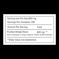 OEM ODM Shilajit 50g Complément en Minéraux Multiples Résine de Shilajit Pur de l'Himalaya pour le Système Immunitaire