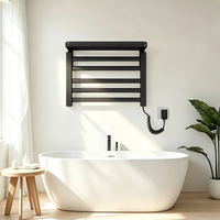 Sèche-serviettes électrique mural multi-barres 4, 6, 8, 10 barres 220V pour salle de bain