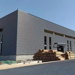 Edificio de Fábrica de Estructura de Acero Personalizada, Taller de Acero de Gran Espacio, Almacén de Acero, Construcción de Estructura de Acero de Ensamblaje Rápido, Estructura de Acero Pesada - Product Image 1