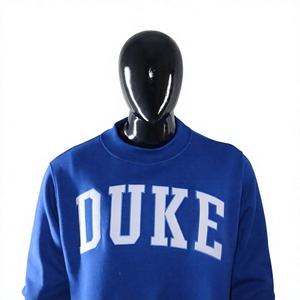 Sudadera de Cuello Redondo Azul para Mujer, Marca Duke, Corte Regular, Estampado de Letras en la Parte Delantera, 100% Algodón Tejido, Estilo Otoñal - Product Image 2
