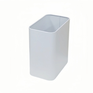 ตะกร้าใส่เศษกระดาษทรงสี่เหลี่ยม<span class=keywords><strong>8L</strong></span> พร้อมฝาถังขยะสีดำ/ สีขาวด้านถังขยะลายนูนสำหรับสำนักงาน/บ้าน - Product Image 5