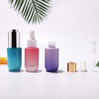 Flacon compte-gouttes en verre de 15 ml, à pression, pour huile essentielle, sérum, cosmétique, emballage personnalisé