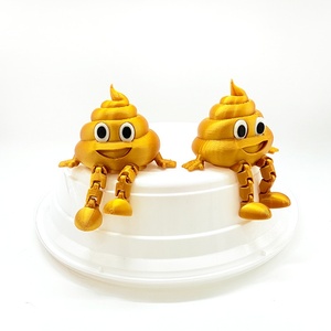 Figurine d'action 3D en forme de caca, jouet amusant et mobile, ornement de bureau créatif, cadeau pour enfants - Édition 2026 - Product Image 3