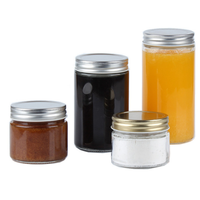 Mulut Lebar 100Ml 180Ml 200Ml 280Ml 400Ml 500Ml 650Ml Mini Kaleng Selai Kaca Lancip Mason Jars 300Ml Stoples Pengalengan Kaca