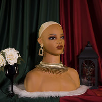Tête de Mannequin Élégante à Lèvres Épaisses pour Perruques Afro-Américaines, Support Trépied, Fournisseur Chinois, En Vente
