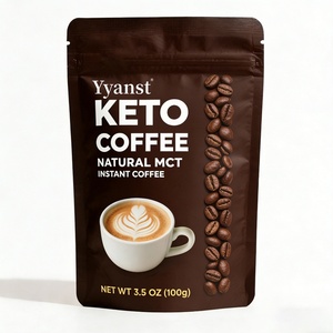 Café Orgánico Keto Amigable con la Dieta Cetogénica de Marca Privada de Alta Calidad, que Aporta Energía y Ayuda a Quemar Calorías, Café MCT - Product Image 1