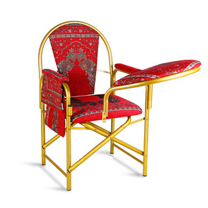 ราคาโรงงานโดยตรงเก้าอี้โบสถ์ <span class=keywords><strong>Micasa</strong></span> โลหะและผ้าเก้าอี้พับสวดมนต์สีสันสดใสดีไซน์หรูหรา - Product Image 6