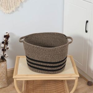 Panier <span class=keywords><strong>à</strong></span> <span class=keywords><strong>linge</strong></span> renforcé, panier <span class=keywords><strong>à</strong></span> fruits, panier <span class=keywords><strong>à</strong></span> cadeaux en <span class=keywords><strong>osier</strong></span>, paniers vides en vrac, gris et <span class=keywords><strong>blanc</strong></span>, naturel, grand, en herbe de mer - Product Image 3