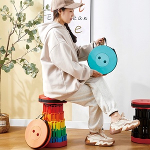Easy Carry Camping Fishing Outdoor Park Plastic Multi-functional Foldable Telescoping Collapsible Retractable <strong>Stool</strong> <strong>Folding</strong> - Product Image 6