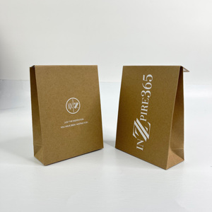 ซองจดหมายกระดาษคราฟท์สุดหรู - ถุงของขวัญกระดาษสีน้ำตาลพิมพ์ลายตามสั่ง ถุงใส่ของขวัญสำหรับธุรกิจขนาดเล็ก - Product Image 1