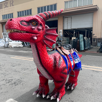 Manège de dinosaures animatroniques électriques pour parcs d'attractions, usage intérieur/extérieur, centres commerciaux, en acier étanche, directement de l'usine