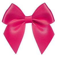Petits nœuds en ruban de satin pré-noués en polyester de luxe, écologiques, pour boîte cadeau, emballage de parfum, mariage, Noël