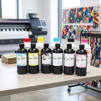 Encre de sublimation anti-UV résistante à la décoloration 1L pour drapeaux extérieurs et vêtements de sport, encre pour presse à chaud