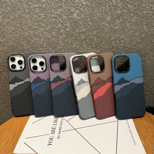 Funda Magnética con Patrón de Fibra de Carbono para iPhone 16 15 13 14 12 11 Pro Max Plus, Carga Inalámbrica, Carcasa Rígida de PC - Product Image 4