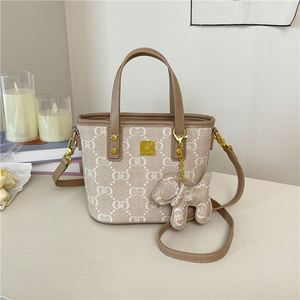 Bolso de Mujer a la Moda, Gran Capacidad, Estilo Lujoso, Forma de Cubo, Material PU Estampado.99126 - Product Image 3