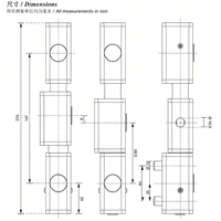 Charnière de porte de chambre froide en acier inoxydable, design moderne, réglable 2D, charge 100 kg, ouverture 180° pour portes de congélateur de hall, cuisine, hôtel