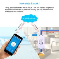 ITEAD Sonoff Basic — interrupteur intelligent, commutateur sans fil WiFi, domotique Module relais Domotica, télécommande fonctionne avec Nest Alexa, DIY bricolage
