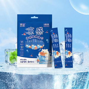 Lingettes corporelles désodorisantes rafraîchissantes à sensation glaciale au menthol, sans <span class=keywords><strong>alcool</strong></span>, jetables, emballées individuellement, longue durée, OEM - Product Image 1