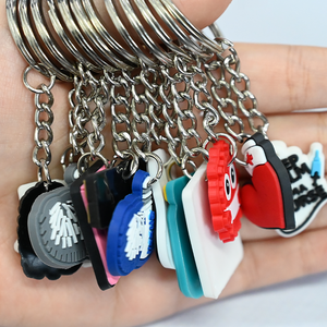 Bán Buôn Tùy Chỉnh Keychain Kim Loại Silicone Nhựa Hợp Kim Với Mô Hình Cho Cá Nhân Chủ Chìa Khóa Llavero Personalizado - Product Image 1