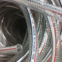 Selang Fleksibel PVC Transparan dengan Tulangan Kawat Baja Spiral untuk Aplikasi Hisap/Pelepasan Air, Minyak, Pertanian, dan Konstruksi