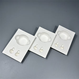 Boîte à pulpe moulée recyclable OEM emballage pour écouteurs sans fil plateau d'emballage en pulpe pour écouteurs Bluetooth en fibre - Product Image 2