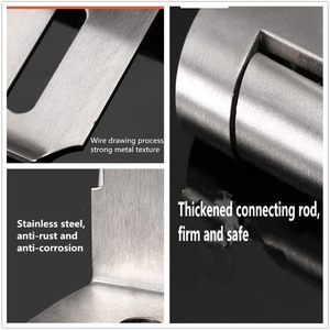 Thép không gỉ ổ khóa Clasp cổng <span class=keywords><strong>Hasp</strong></span> <span class=keywords><strong>STAPLE</strong></span> cửa 90 độ chốt khóa đổ chốt hộ gia đình chống trộm bằng chứng phần cứng - Product Image 2