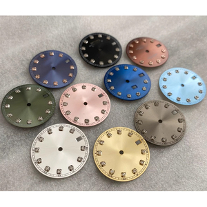 Esfera de reloj de 28.5mm con efecto sol y diamantes, accesorio modificado para movimiento mecánico NH35 NH36, piezas de reloj - Product Image 2