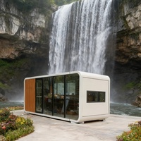 Installation Facile, Durabilité Personnalisée, Robuste, Écologique, Qualité Fiable, Tendance des Tendances : Cabine Apple avec Mur en Verre