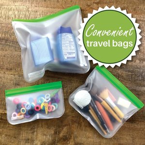 Reusable Sandwich <b>Bags</b> Reusable Snack <b>Bags</b> BPA Free <b>Bags</b> Non-woven Free Plastic for Food Travel Leakproof Silicone Kitchen - Product Image 6