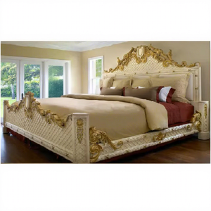 Meubles de chambre à coucher King Queen, lit double King Size pour la maison, mobilier de chambre haut de gamme pour maisons et villas aux États-Unis - Product Image 1