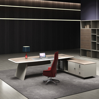 Mobilier de bureau Table Chaise Combinaison 2m Tables d'ordinateur de bureau en forme de L Mobilier de bureau de travail pour patron à vendre