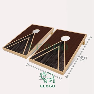 Juego de tableros Cornhole Regulación Juego de agujeros de maíz de madera maciza con bolsa de frijoles y tablero Cornhole Perfecto para juegos al aire libre - Product Image 1